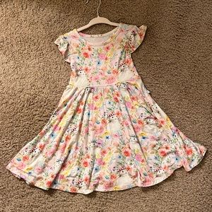 POSH PEANUT ROSE RUFFLED TWIRL DRESS 2T